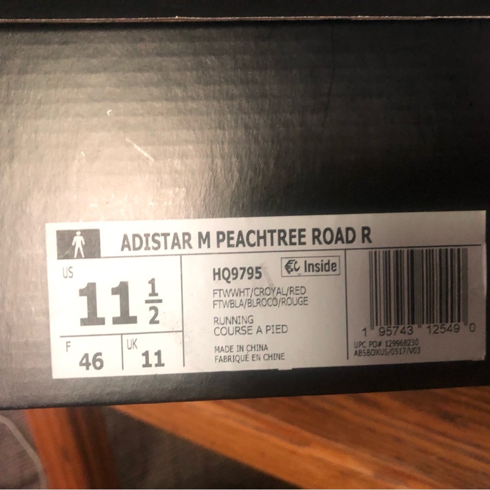 Adidas Adistar M Peachtree Road Running Shoes - Black and Red